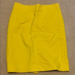 J. Crew Vibrant Yellow Pencil Skirt